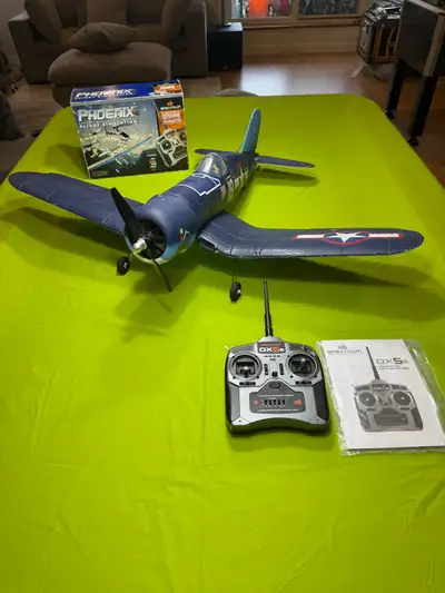 RC Corsair airplane, View more
