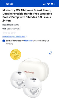 Momcozy breast pump used one month