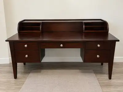 Solid wood Executive desk, View more