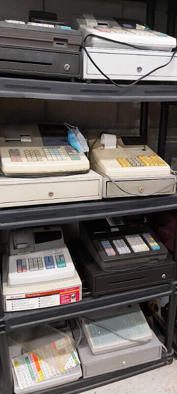 sharp er a-550 twin bonded ink cartridge printer used cash regis dans Ordinateurs de bureau  à Edmundston