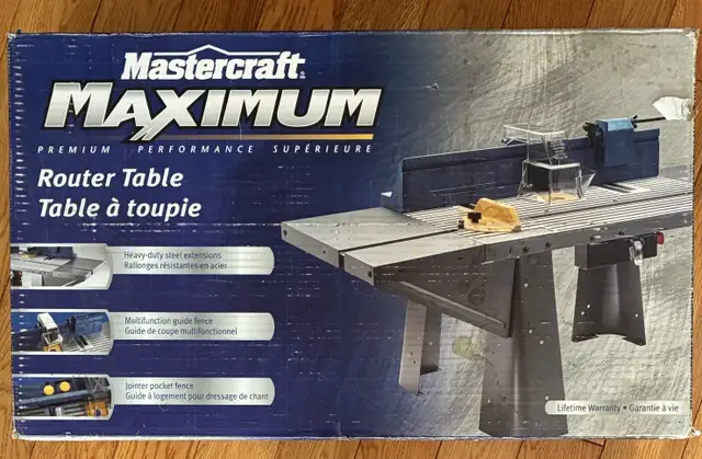 Mastercraft Maximum: Router Table. Brand new. Never used. in Tool Storage & Benches in Mississauga / Peel Region - Image 2