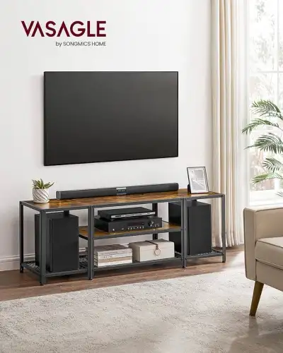 TV Stand for TVs up to 65 Inches, 3-Tier Entertainment Center, T, View more