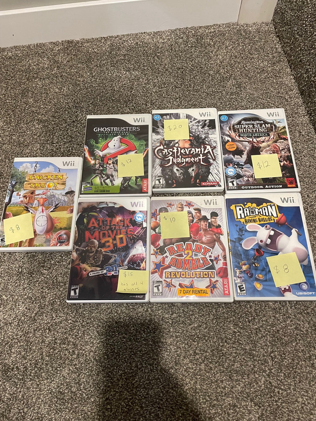 7 Nintendo Wii games  in Nintendo Wii in Winnipeg