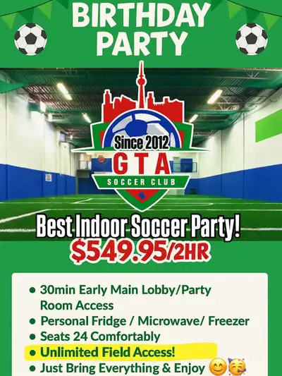 Best Soccer Party - Vaughan Mills Mall Location, View more