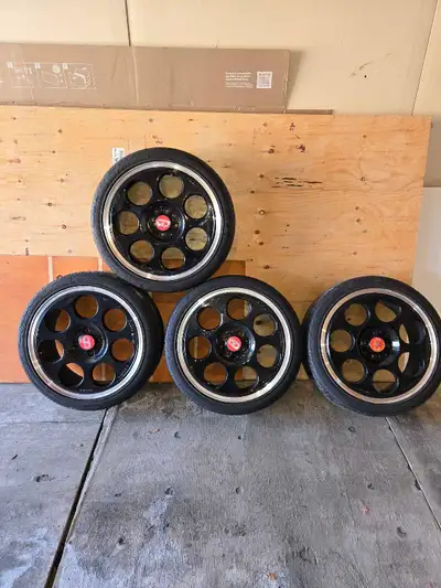 Fiat fit rim's only, was on a abarth 500. Still brand new steel price. 98 bolt pattern. Plz msg if i...