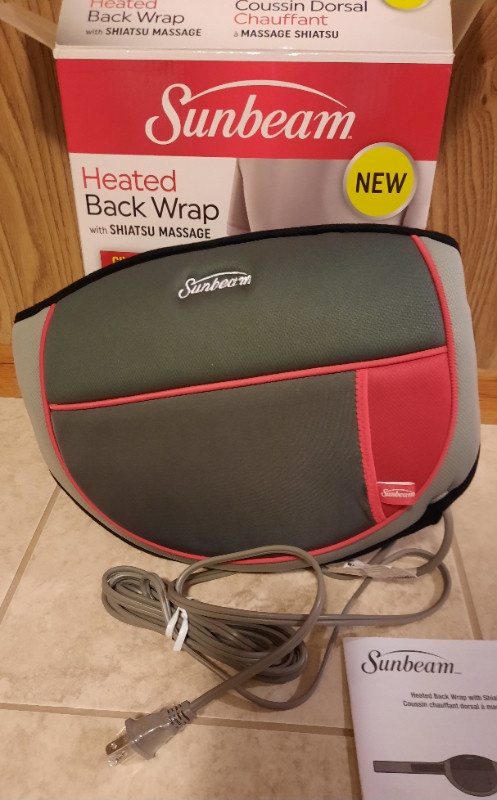 NEW Sunbeam Heated Back Wrap with Shiatsu Massage in Health & Special Needs in City of Toronto - Image 2