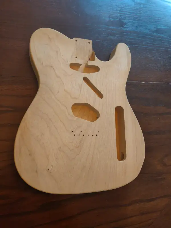 Telecaster Natural Alder Hand Made Guitar Body in Guitars in City of Toronto - Image 3
