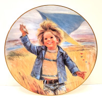 Kite Flying by Frances Hook A Child’s Play Series Plate