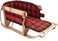 Winter Sleigh/Sled & Seat Pad  Vintage Style Wooden