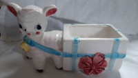 Vintage Lamb Planter Baby Planter