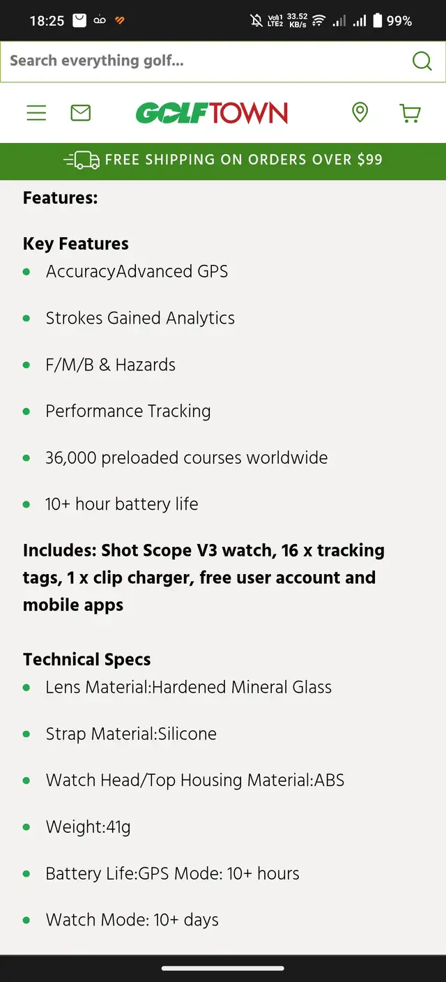 Shot scope v3 golf gps and tracking63782599596033122