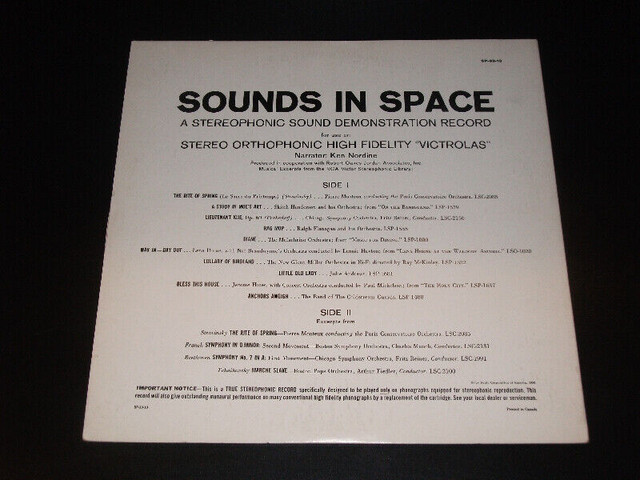 Sound in Space - Artistes variés (1958) LP JAZZ dans Art et objets de collection  à Ville de Montréal - Image 2