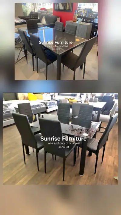 Glass dining table chair set brand new dining table chairs, View more