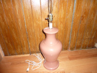 Large Peach Table Lamp