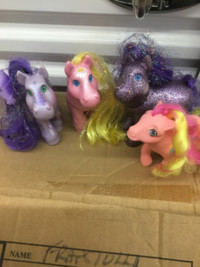Set of 4 My Little Pony 1993 cabbage patch kids horses
