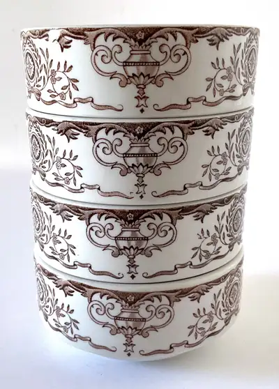 Vintage 1970 Lot de 4 bols porcelaine GRINDLEY Angleterre, View more