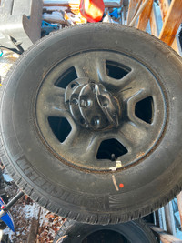 5 x Jeep Wrangler tires and rims