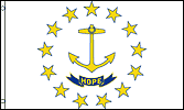 Rhode Island U.S.A. Flag, View more