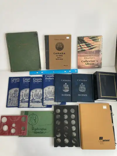 I'm offering a used collection of vintage coin albums and books, perfect for collectors interested i...