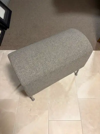 2 matching benches. Gray. No stains and solid enough to sit on., View more