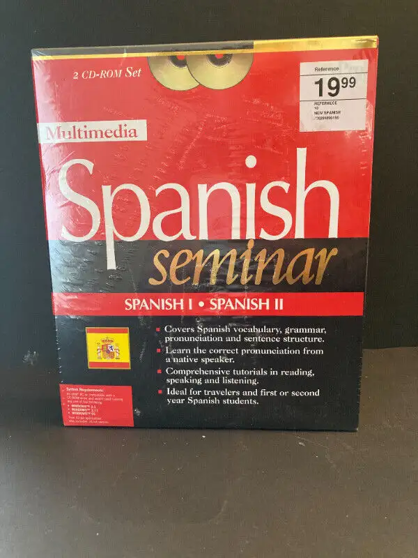 New Spanish Seminar Multimedia Spanish I & II  PC CD ROMS in Software in Edmonton - Image 2