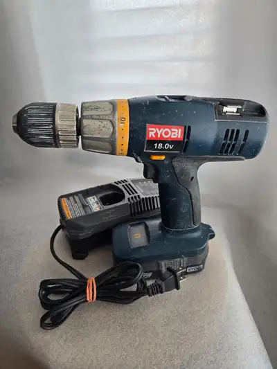 RYOBI P200 18V 1/2" Drill Driver with battery and charger., View more