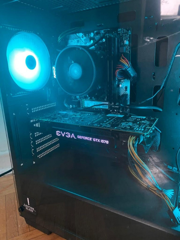 POWERFUL Custom Gaming PC Ryzen 7 GTX 1070 16GB RAM SSD