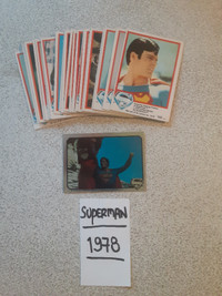 LOT DE CARTES DE SUPERMAN THE MOVIE VINTAGES 1978