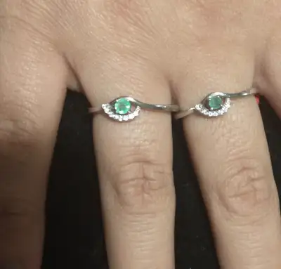 I ordered special designs. Silver 925 with emeralds rings available. Prices from $180 Mother's day i...