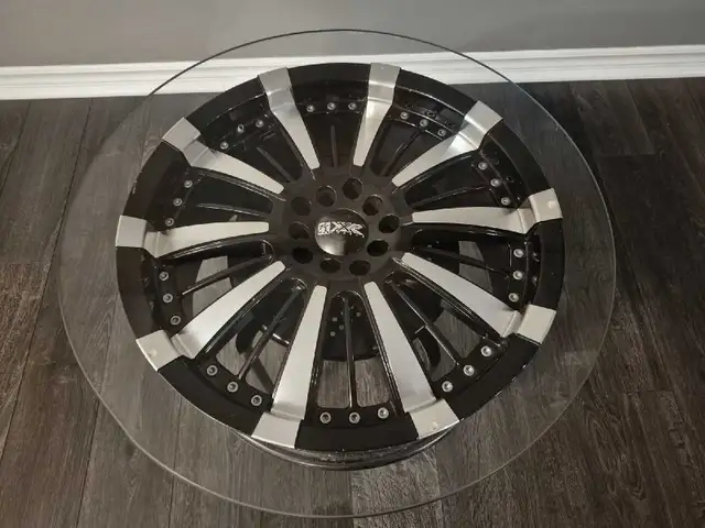 Alloy Wheel Coffee Table / side table in Coffee Tables in Ottawa - Image 3