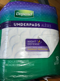 Depend night defense bed wetting underpants 12 count 