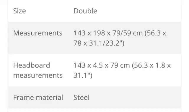 Double bed metal frame in Beds & Mattresses in Edmonton - Image 2