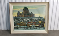 Quebec City Chateau Frontenac mcm landscape painting Dan Izzard