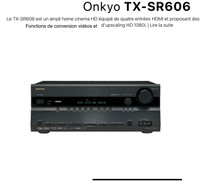 Onkyo TX-SR606 est un ampli home cinema HD équipé .