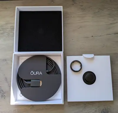 ŌURA Gen3 Oura Horizon Stealth Ring Size 11 Smart Ring Health, View more