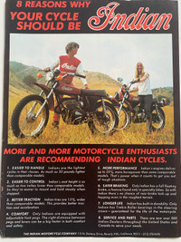 1975 Indian Motorcycles Original Ad