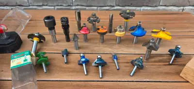 Variety of Router bits for both CNC work and other router work. All bits are carbide tipped. There i...