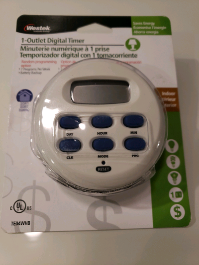 Westek 1-Outlet Digital Timer Indoors, View more