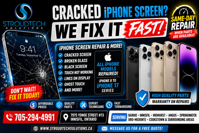 iPhone Screen Repair Barrie | Cracked Screen Replacement, View more