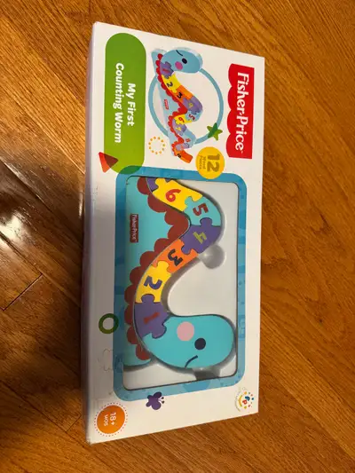 Brand new fisher price my first counting worm baby puzzle , View more