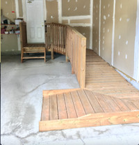 Wooden Wheelchair Access Ramp for Garage