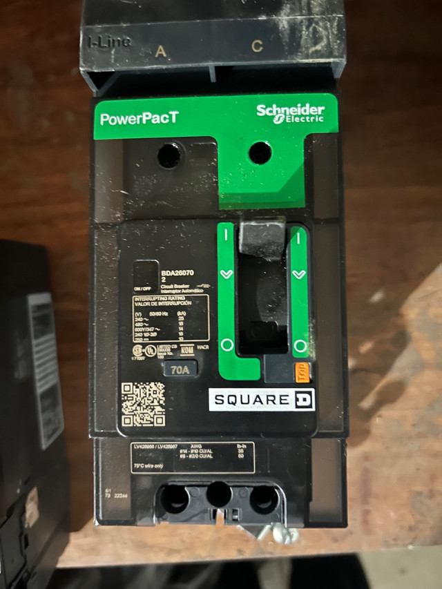 Square D Powerpact molded case circuit breakers in Other Business & Industrial in Edmonton