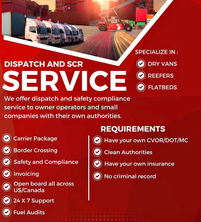 DISPATCHER SERVICE FOR TRUCKING COMPANIES & O/O