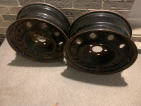 Four 17-inch rims for sale with tire gauge sensors