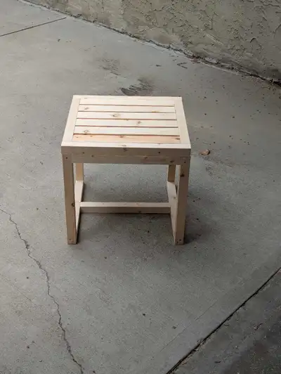 Handmade Solid Wood Outdoor Side Table , View more