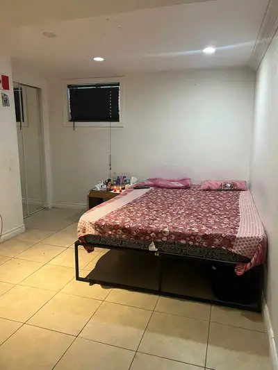 Its a private room rent is 700$ including everything shared washroom and kitchen room is furnished a...