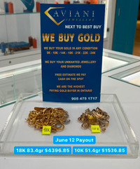 AVIANI JEWELLERY buys gold & diamonds 7 days a week!
