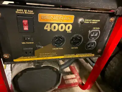 Runs well. Electric start. Industrial application.