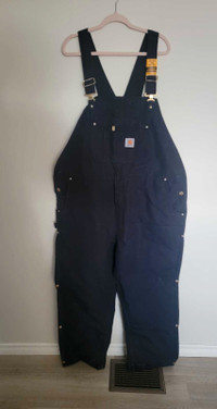 Carhartt Mens Loose Fit Duck Bib Insulated Overall - size 2XL