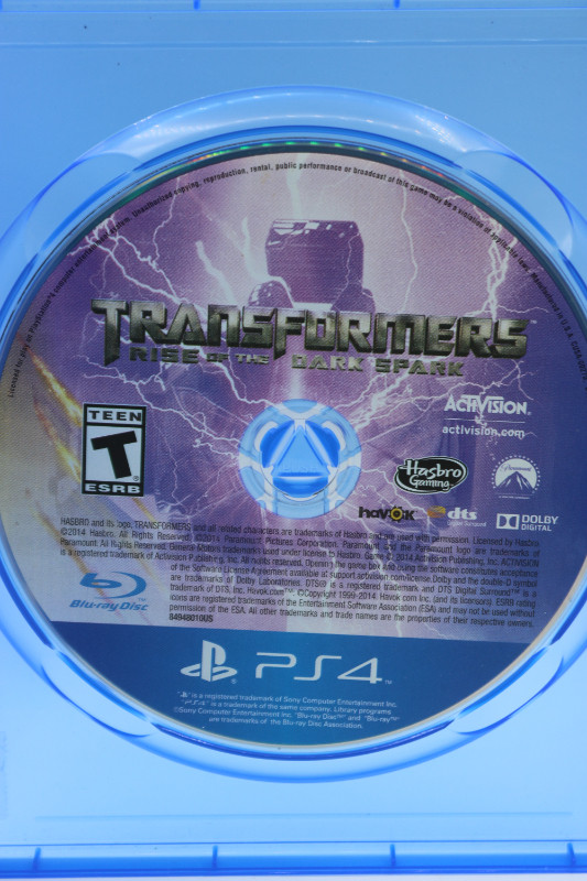 Transformers: Rise of the Dark Spark. PlayStation $ (#4921) in Sony Playstation 4 in City of Halifax